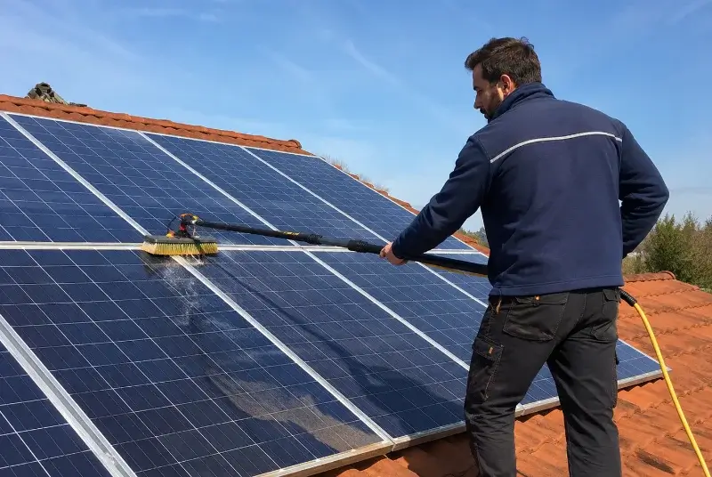 Nettoyage et entretien de panneaux solaires à Roche-Saint-Secret-Béconne